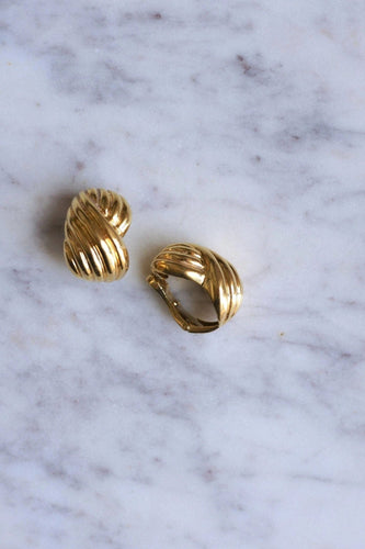 Boucles d'oreilles Boucles d'oreilles clip torsade or 58 Facettes