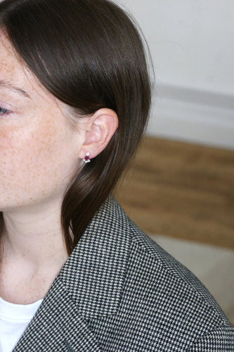 Boucles d'oreilles Longues Boucles d'Oreilles Rubis et Diamants 58 Facettes