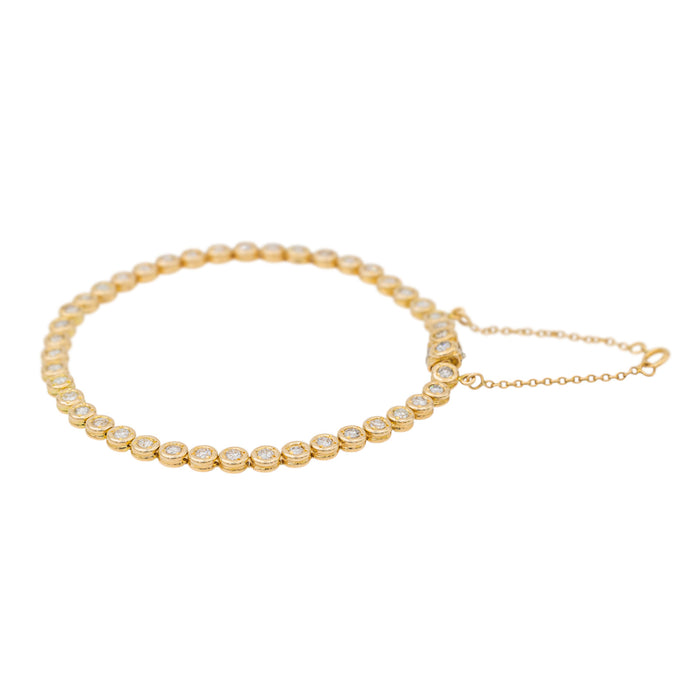 Bracelet Tennis Or jaune Diamant