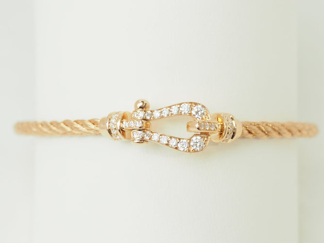 Bracelet Bracelet Fred mini force 10 en or rose et diamants 58 Facettes 33587