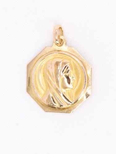 PAUL BRANDT Médaille Art Deco or jaune vierge de profil