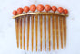 Peigne à Cheveux Ancien Corail Or Jaune 58 Facettes