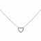 Collier Collier Coeur Or blanc Diamant 58 Facettes 3079788CN