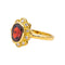 Bague 54.5 Bague  Pompadour Or jaune Grenat, Diamant 58 Facettes 4824714CN