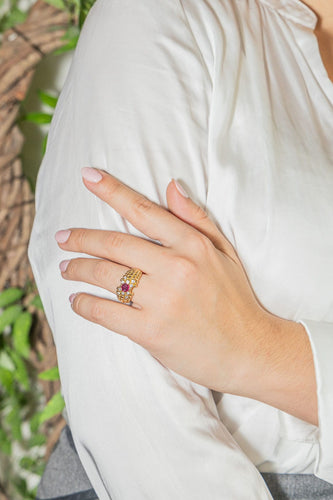 Bague 52 Bague Or jaune Rubis 58 Facettes 3726305CN