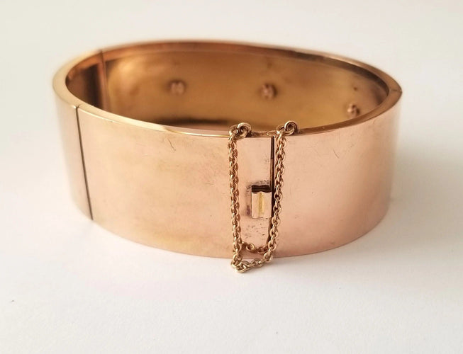 Bracelet Bracelet ancien or rose, perles et diamants anciens 58 Facettes