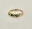 Bague 54 Bague or jaune, émeraudes & diamants 58 Facettes