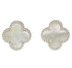 Boucles d’oreilles Van Cleef & Arpels Vintage Alhambra Nacre en or blanc 58 Facettes vca-erg-wg-va-mop