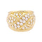 Bague 54 Bague pavage or jaune, diamants. 58 Facettes 33884