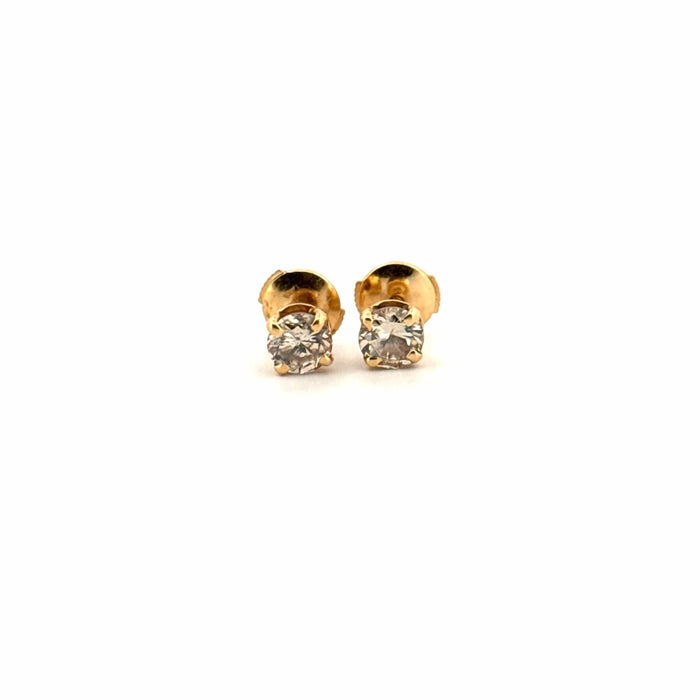 Boucles d'oreilles Puces d'oreilles Or jaune & Diamants 58 Facettes D4BO-GS32382-03