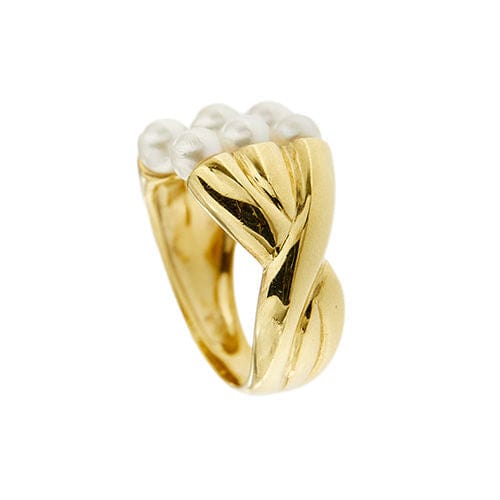 Bague 56 Bague avec perles 58 Facettes 31844