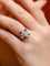 Bague 55 Bague vintage or blanc diamants saphirs 58 Facettes J160