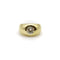 Bague 53 Bague édouardienne en or 18 carats, sertie d'un diamant taille européenne ancienne, martelé à la main 58 Facettes A20049