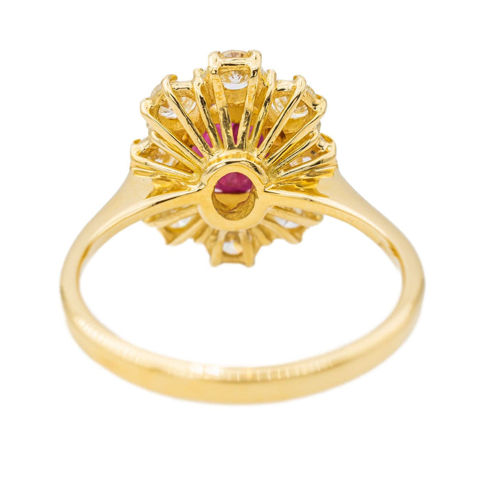 Bague 51 Bague Pompadour Or jaune Rubis 58 Facettes 3249823CN