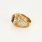Bague 49,5 Bague dome or jaune et améthyste 58 Facettes PER1463