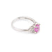 Ring 53 Pink Sapphire Ring 1.20 Carats Diamonds 58 Facettes BSR68