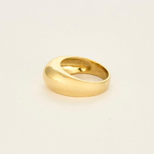 Bague 57 Bague jonc en or jaune 58 Facettes CAN1331X4
