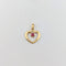 Pendentif Pendentif coeur en or jaune, diamant et rubis 58 Facettes 32309