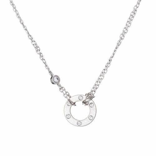 Bracelet CARTIER - Bracelet Love Or Blanc 2 Diamants 58 Facettes G13897