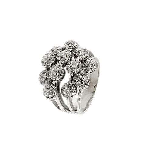 Bague Bague bouquet en or blanc avec diamants 58 Facettes 37456