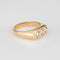 Vintage Three Diamond Ring Sz 10 Band 14k Yellow Gold Trilogy Estate Jewelry 58 Facettes G14055