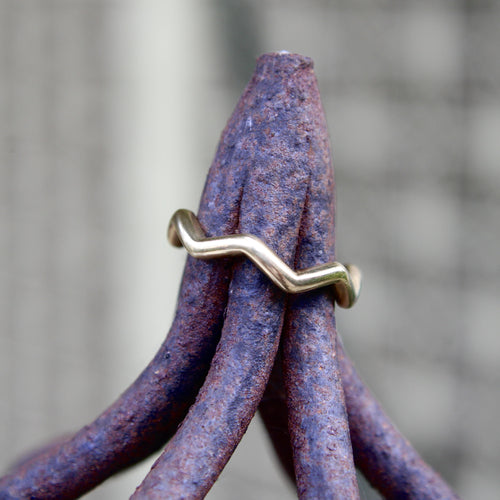 55 Tiffany & Co. - Vintage Gold Zig Zag Paloma Picasso Ring 58 Facettes A2006Q
