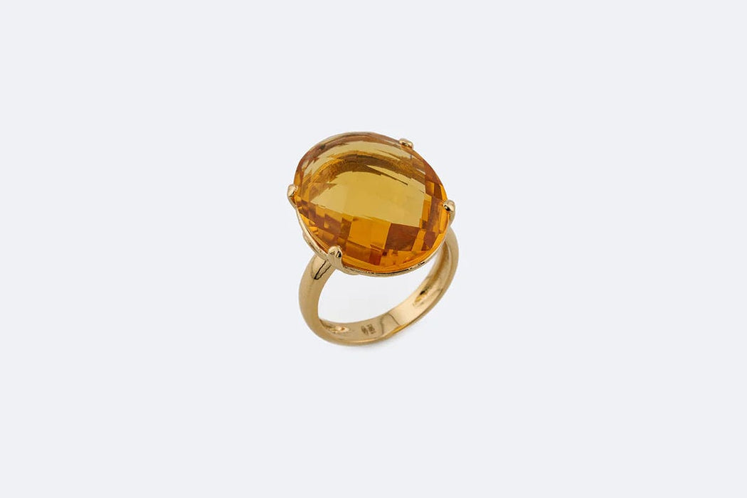 Bague 60 Bague en or jaune avec topaze 58 Facettes ANL730