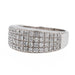 Bague 52 Bague Jonc Or blanc Diamant 58 Facettes 3046732CN