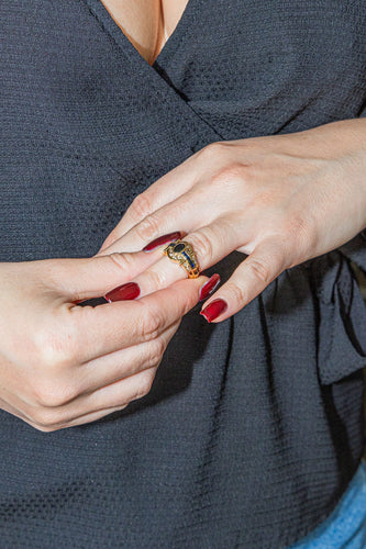 Bague 47 Bague Or jaune Saphir 58 Facettes 3090649CN