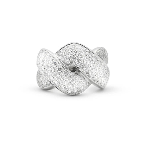 Bague Bague Recarlo en or blanc avec diamants de 2 carats 58 Facettes