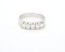 Bague Anello riviere in oro bianco e diamanti Ct 0,60 58 Facettes