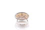 Bague diamants or blanc et nacre 58 Facettes 27517