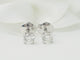 Boucles d'oreilles Puces d'oreilles en or blanc et diamants 58 Facettes 33410