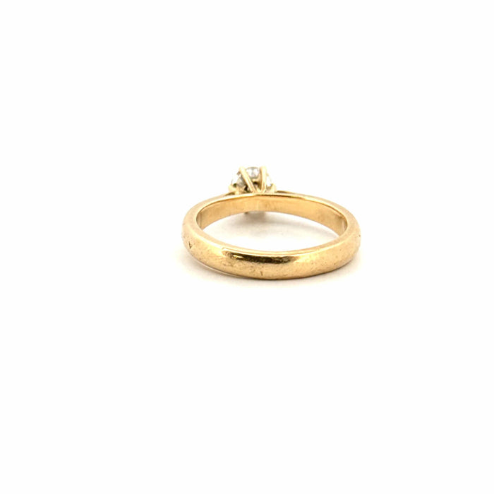 Bague 53 Solitaire or jaune diamant 58 Facettes 102-GS30652-01