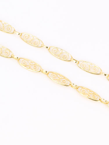 Collier Collier chaine maille filigrane or jaune 58 Facettes 1162.2