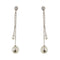 Boucles d'oreilles Boucles d'oreilles pendantes en perles et diamants 58 Facettes 30516