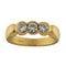 Bague 53.5 Bague trilogie en or jaune avec diamants 58 Facettes G3736