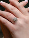 Ring 58.5 Belle Époque oval diamond ring 0,15 ct 58 Facettes J324