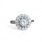 Bague 52 Bague Halo en or blanc 58 Facettes 369