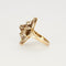 Bague 54 Bague marquise or jaune et blanc diamants 58 Facettes LMB-138