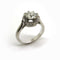 Bague solitaire or blanc diamant 1,58 carat 58 Facettes 26/6