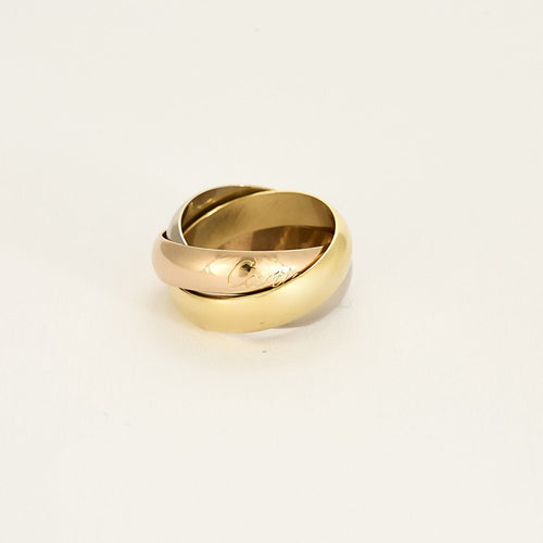 Bague 54 Cartier Bague Trinity en Or jaune, blanc et rose 18k 58 Facettes CAN1352