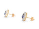 Boucles d'oreilles Boucles d'oreilles en or avec diamants et saphir 58 Facettes 2298