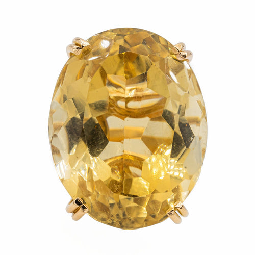 Bague 53 Bague Or jaune Citrine 58 Facettes 3105051CN