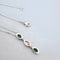 Collier Collier ras du cou - diamants - grenats verts - or blanc 58 Facettes AA 1725