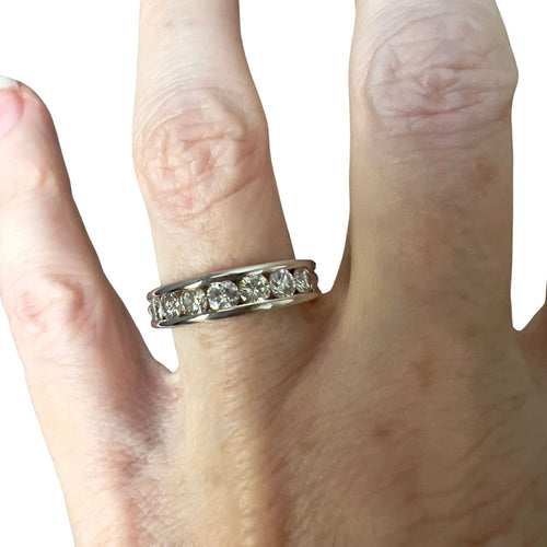 Bague 50.5 Bague de design contemporain du XXe siècle en or 18 carats avec diamants de 1,00 ct 58 Facettes Q292B