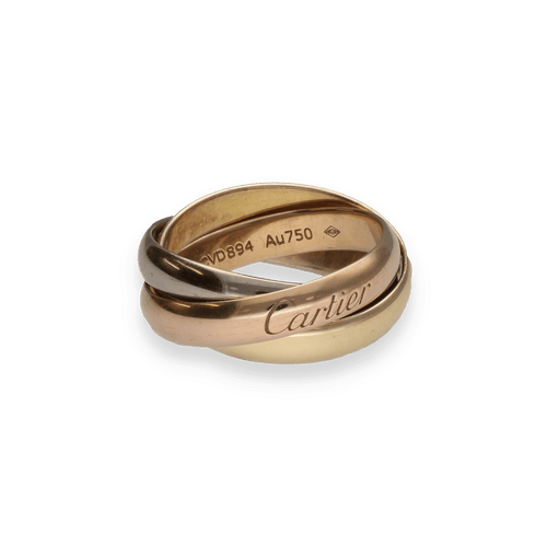 Bague 48 Alliance Cartier Trois Or – Or Jaune, Or Blanc & Or Rose 18k – Taille 48 58 Facettes FB11043