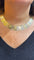Parure en or 18 carats 3 couleurs , collier ruban et bracelet