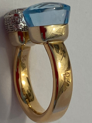 Bague 56 POMELLATO - Bague Nudo deux ors 58 Facettes