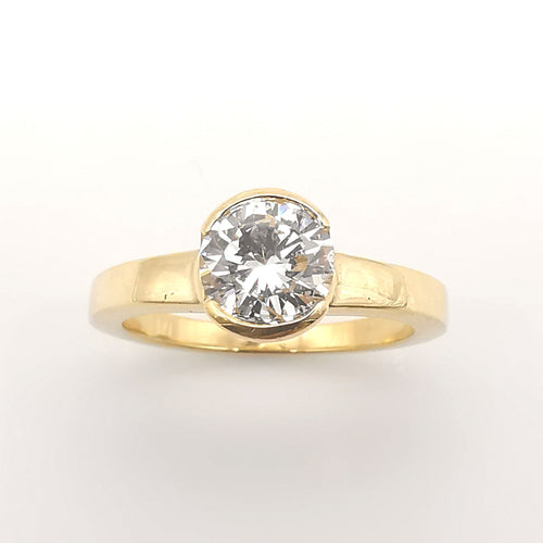 Bague 52 Bague Solitaire diamant HRD 58 Facettes